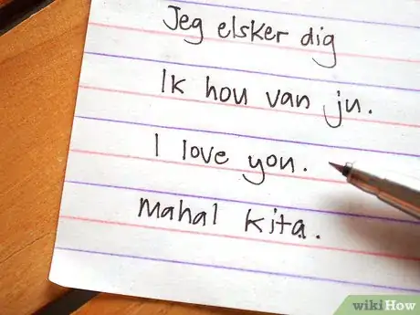 Image titled Write "I Love You" in Different Languages Step 8